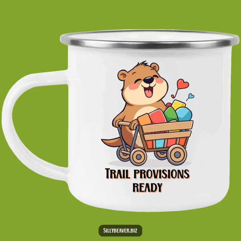 Funny Beaver Joyful Camping Mug: Adventure in Color, Perfect Outdoor Gift