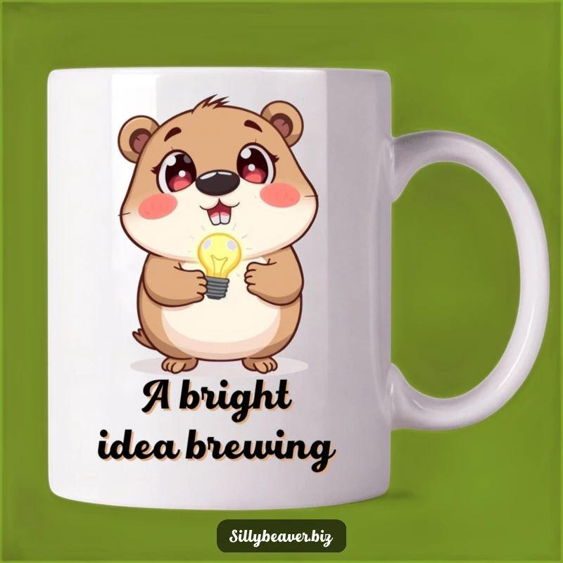 Funny Beaver Idea Mug: Bright Spark Humor, Perfect Gift for Thinkers