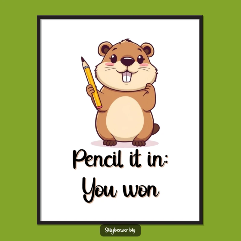 Funny Free Printable Wall Art: Inspired Beaver Artist, Quirky Downloadable Decor