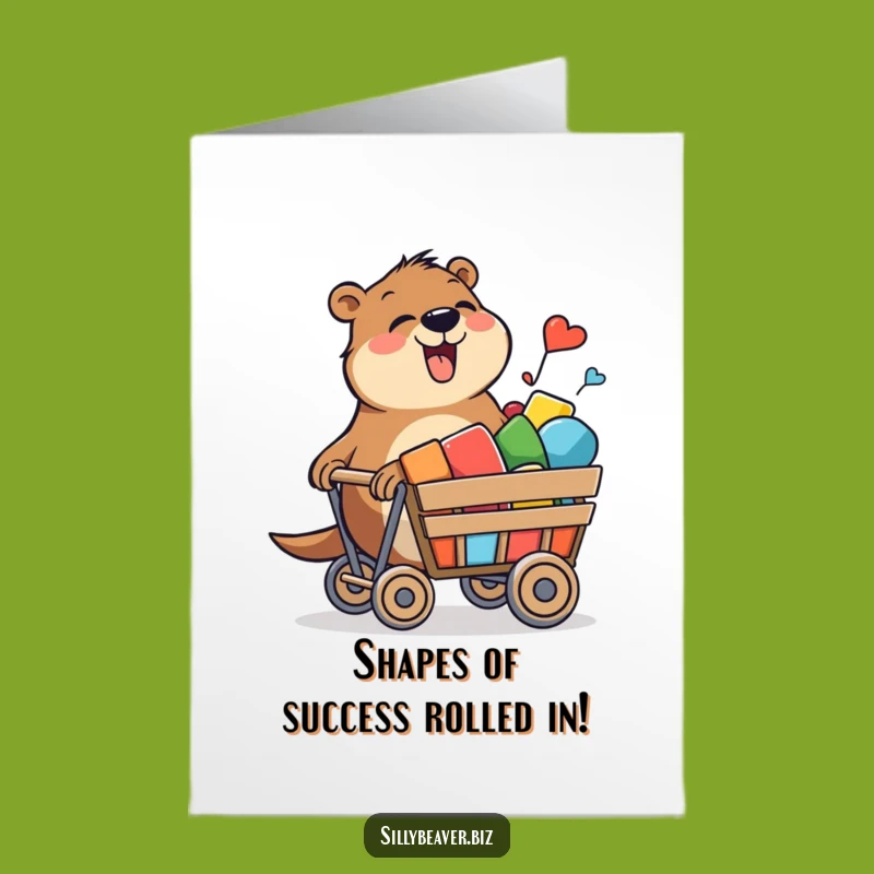 Free Printable Beaver Card: Congrats on Your New Venture DIY Gift