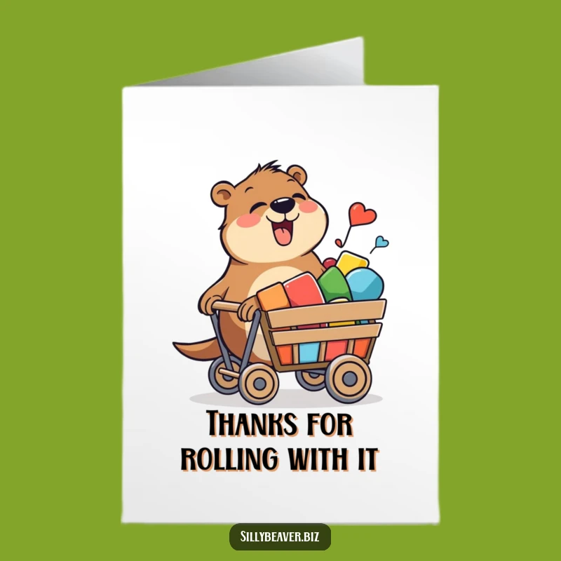 Free Printable Beaver Thank You Card: Funny DIY Gift of Gratitude