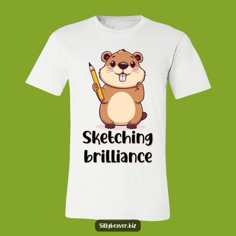 Funny Beaver Inspiration T-Shirt: Cheerful Creative Beaver Tee, Gift