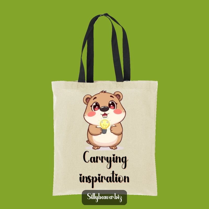 Funny Beaver Idea Tote Bag: Carry Inspiration with You, Ideal Accessory